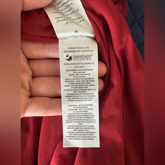 NWT Self Portrait Red Mesh Maxi Dresss - Picture 13 of 13